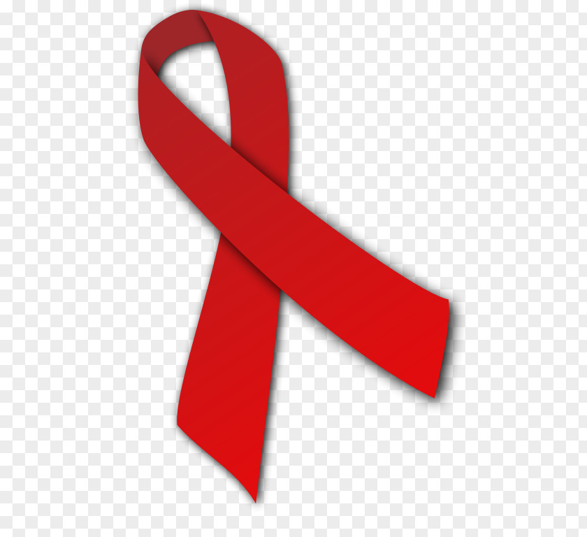 Red Ribbon Epidemiology Of HIV/AIDS Clip Art PNG