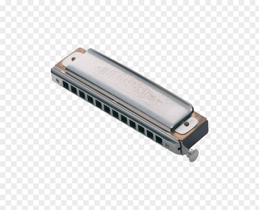 Silver Harmonica Musical Instrument PNG
