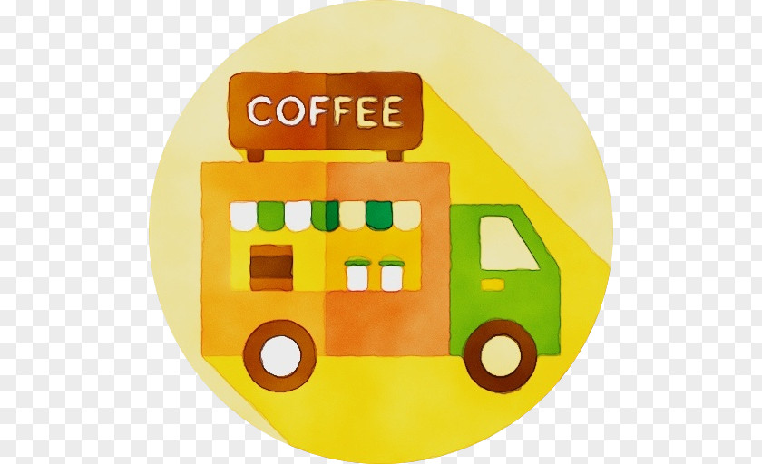 Yellow Transport Coffee PNG