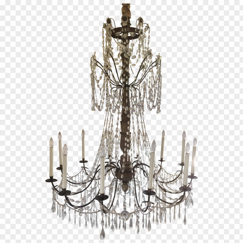 Continental Retro Chandelier Glass Furniture Lighting Antique PNG
