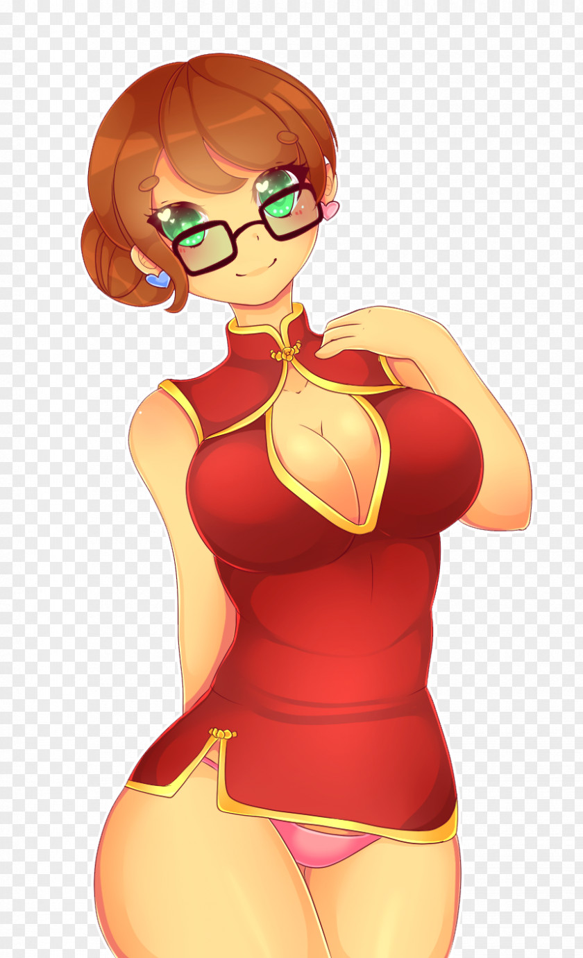 Glasses Cartoon Shoulder Character PNG