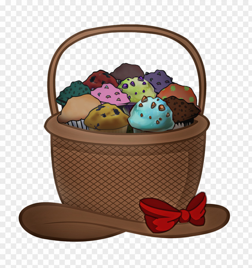 Muffin Cupcake Food Gift Baskets Clip Art PNG