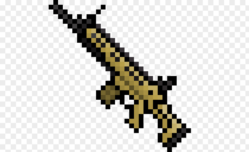Stage Build Minecraft Weapon Pixel Art AK-47 Gun PNG