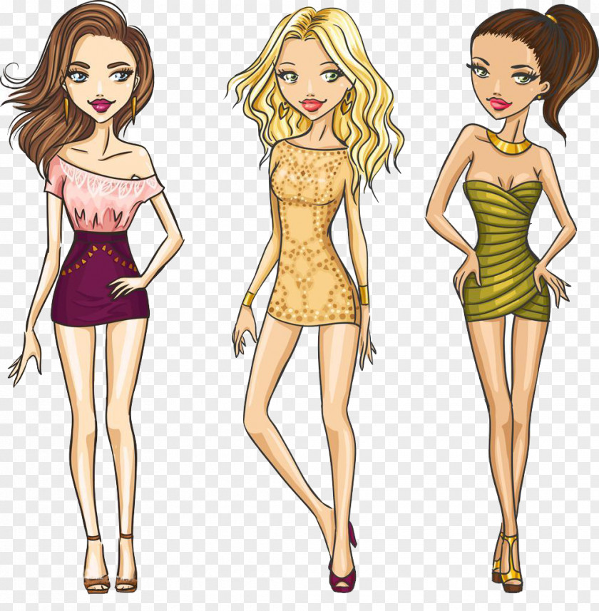 Urban Chic Women Fashion Drawing Woman Illustration PNG