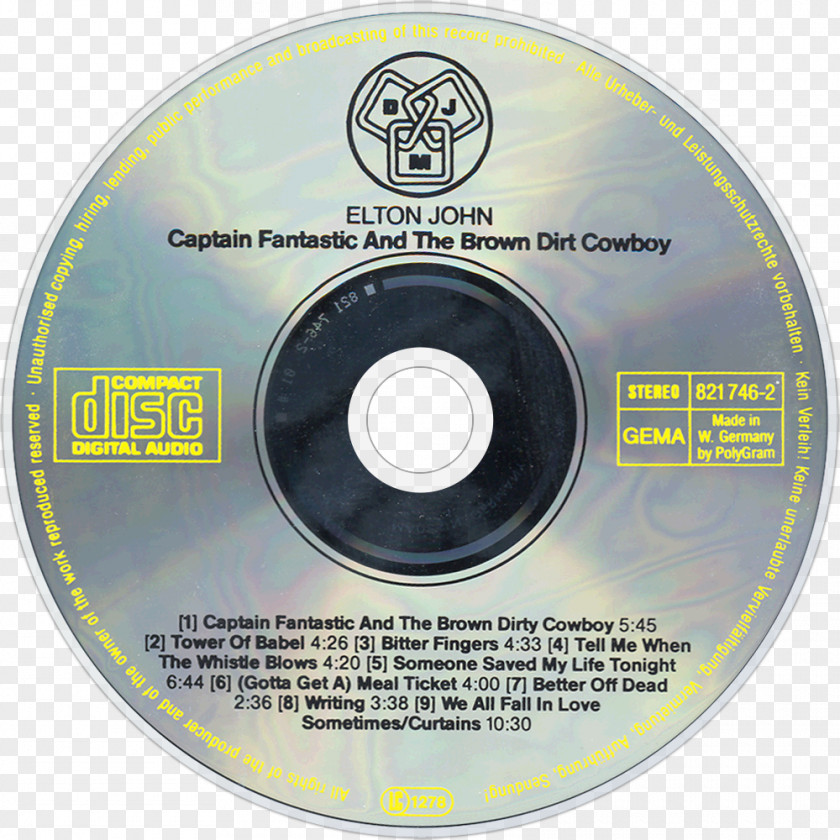 Elton John Compact Disc John's Greatest Hits Brand Remix PNG