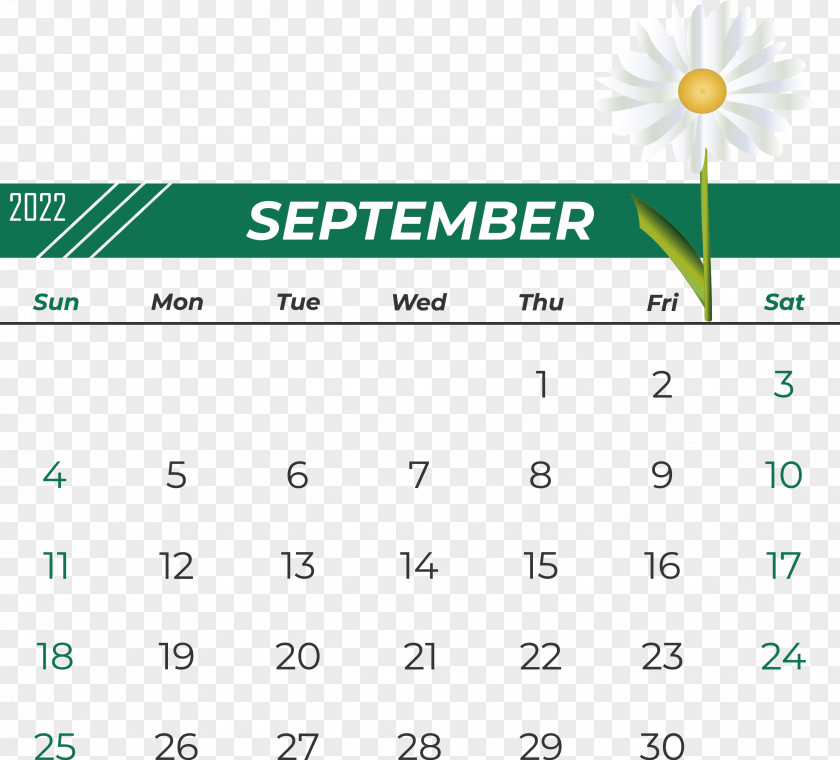 Line Font Number Green Calendar PNG