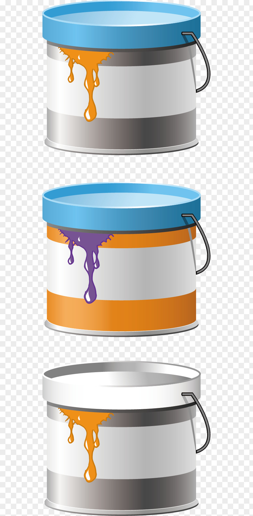 All Kinds Of Bucket Paintbrush Lacquer PNG