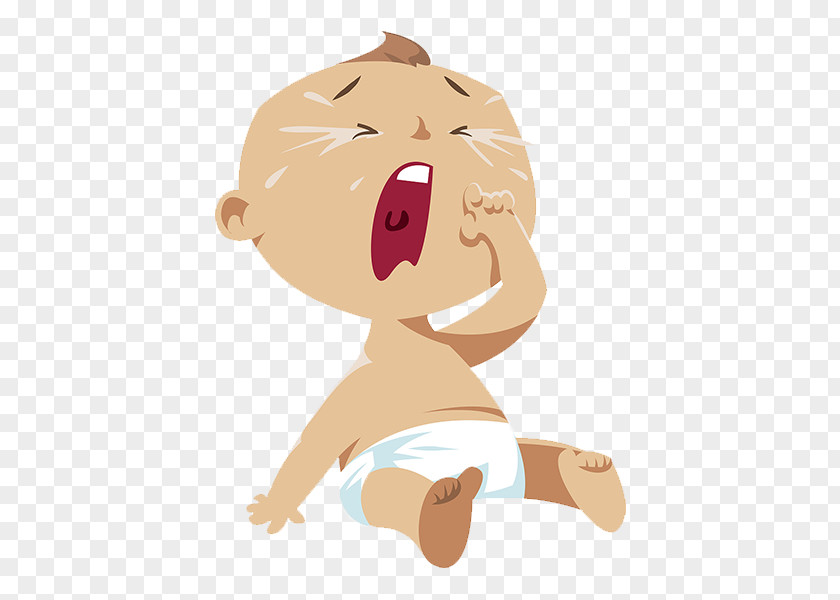 Crying Little North Nose Illustration PNG