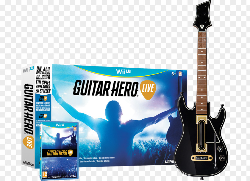 Guitar Hero Live Wii U Controller PlayStation 2 PNG