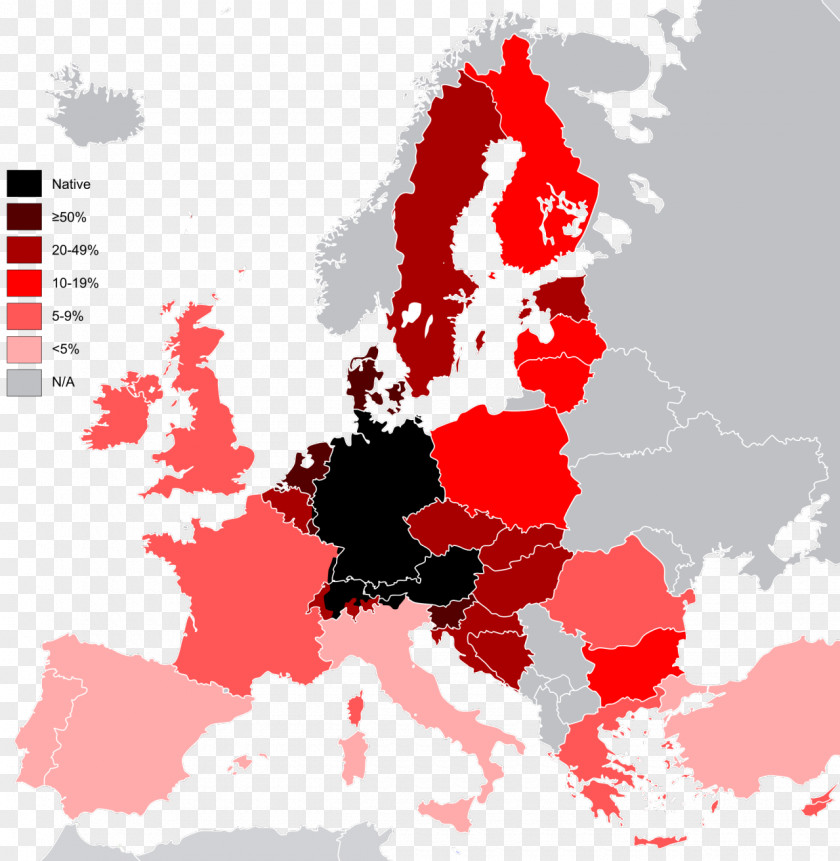 Map Germany European Union Language Knowledge PNG