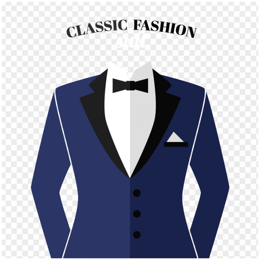 Men's Blue T-shirt Suit Tuxedo Stock Photography Illustration PNG