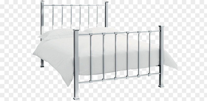 Metal Flyer Bed Frame Bedside Tables Headboard PNG