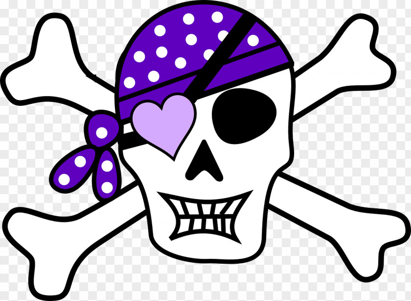 Pirate Piracy Skull And Crossbones Jolly Roger Clip Art PNG