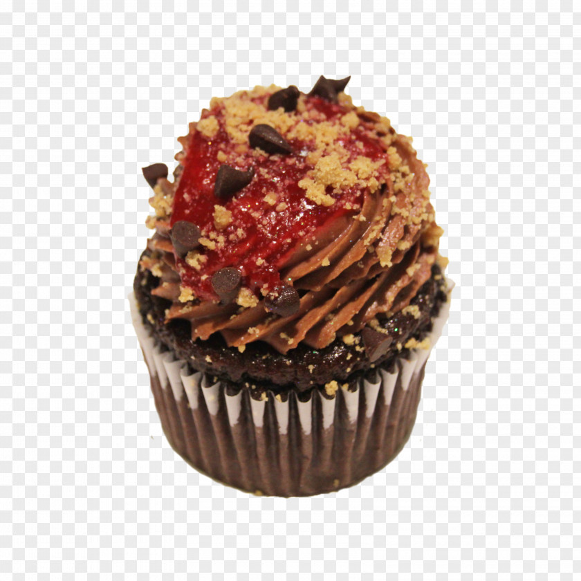 Raspberry Cheesecake Cupcake Chocolate Cake Ganache Truffle American Muffins PNG