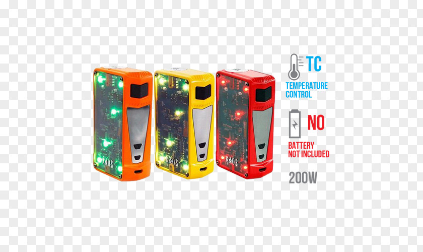 Top View Orange Juice Electronic Cigarette Light-emitting Diode Temperature Control 200W PNG