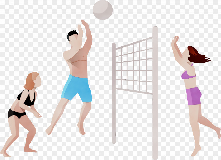 Volleyball Player Ball Fun PNG
