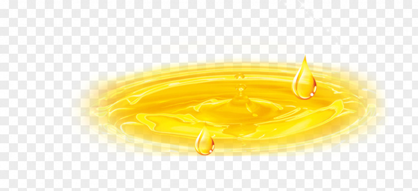 Beautiful Fine Droplets Of Oil Yellow Food Font PNG