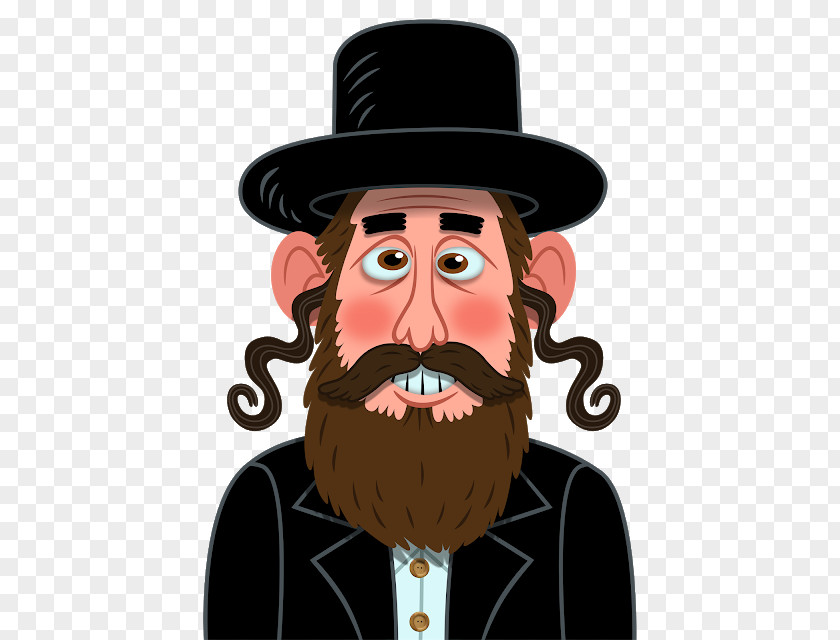 Emoji Rabbi Hasidic Judaism PNG