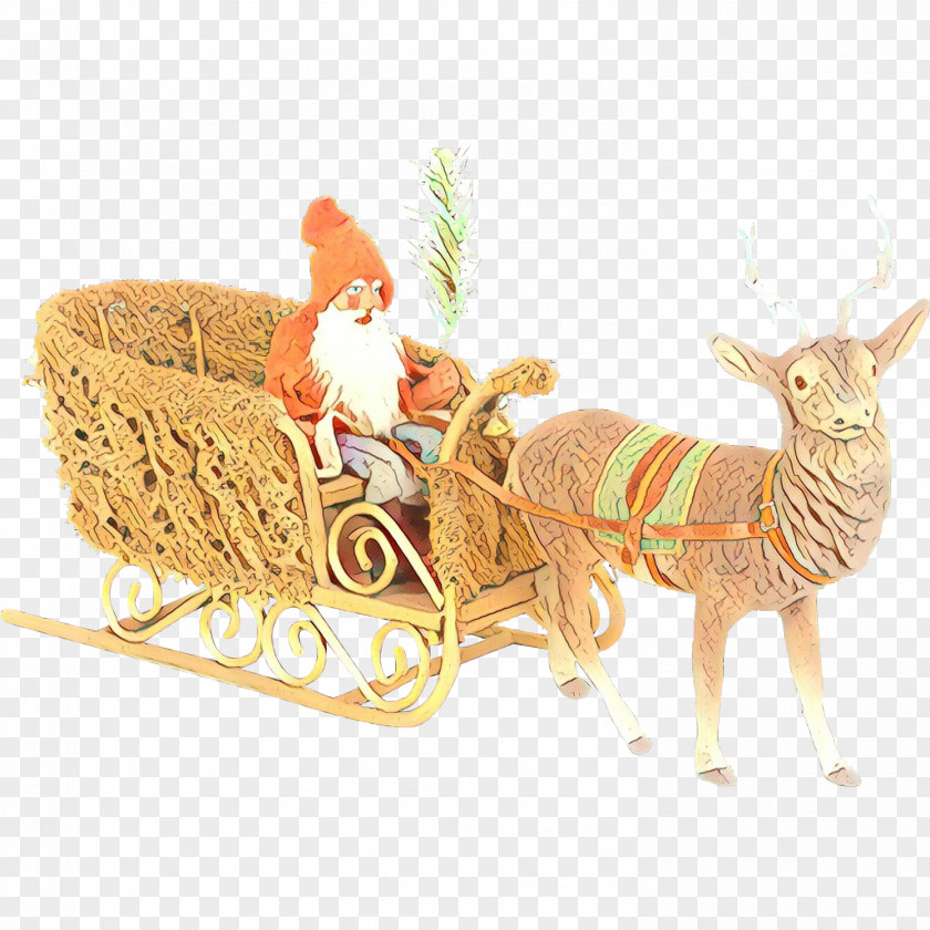 Fawn Figurine Christmas Santa Claus PNG