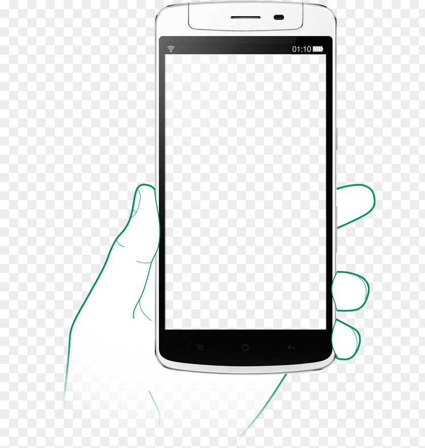 Hand Flipping Off Mobile Phone Accessories Brand Pattern PNG