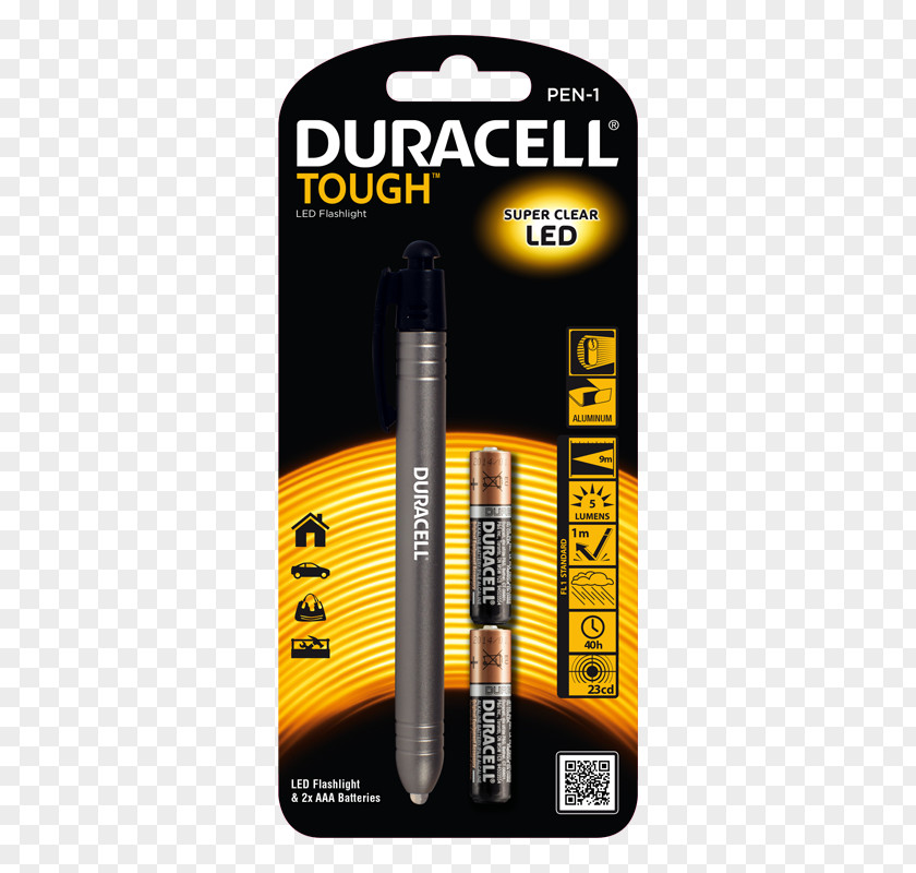 Flashlight Battery Charger Duracell Electric PNG