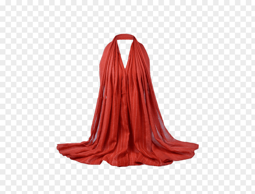 Red Scarf Outerwear Neck Silk PNG