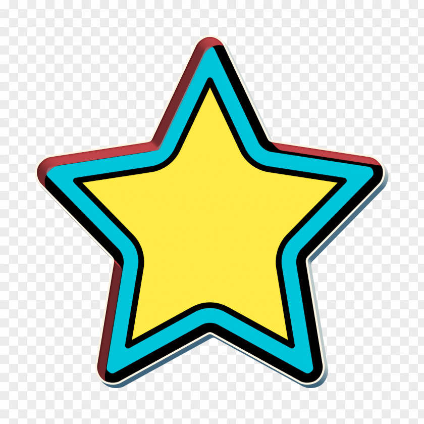 Electric Blue Star Christmas Icon PNG