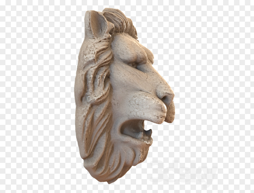 Lion Head Lionhead Lion-man Sculpture Statue PNG