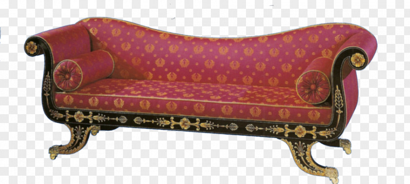 Antique Couch Chair Living Room Furniture PNG