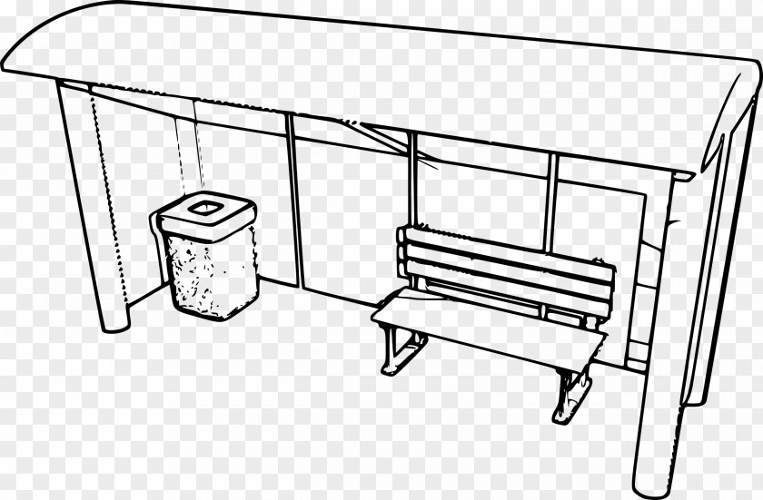 Bench Bus Stop Interchange Clip Art PNG