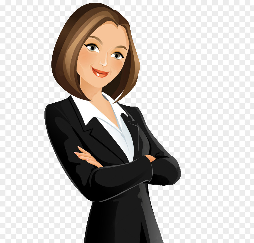 Business Women Cartoon Royalty-free PNG