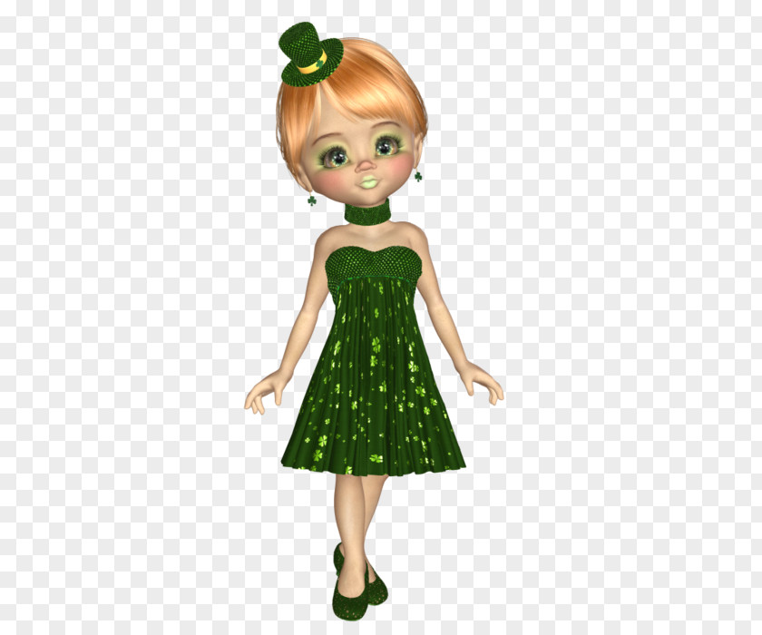 Dress Green Toddler Brown Hair Cartoon PNG