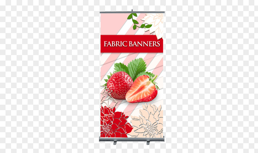 Fabric Banner Stands Depot Advertising Backdrop, Strawberry PNG