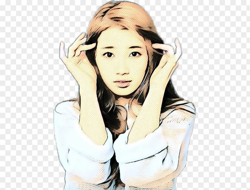 Finger Cheek Face Forehead Cartoon Head Beauty PNG