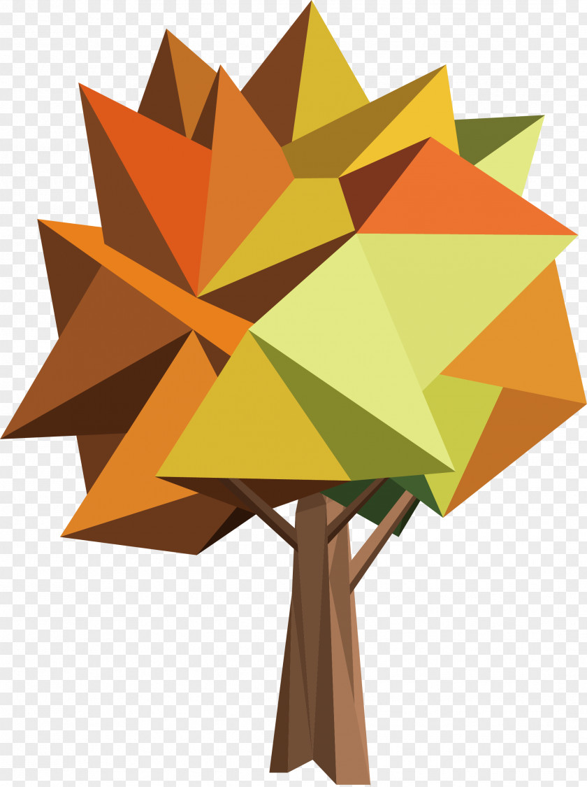 Geometry Autumn Trees Euclidean Vector PNG