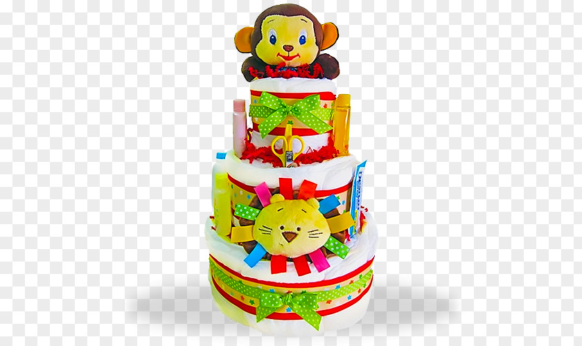 Gift Diaper Cake Baby Shower Birthday PNG