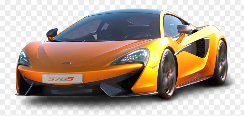 Orange Mclaren 570s Car 2016 McLaren 570S Sports Coupe PNG