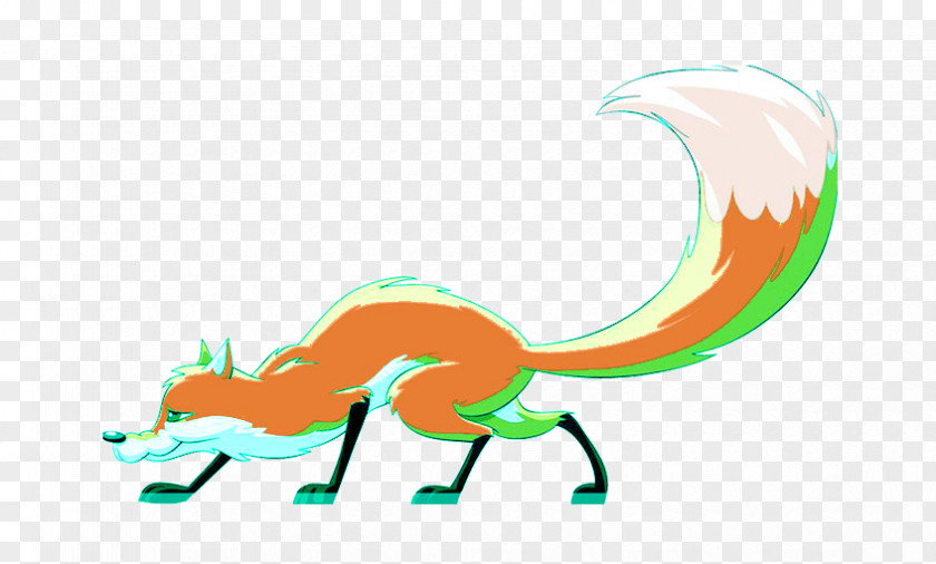 Sly Fox Creative Cartoon Clip Art PNG