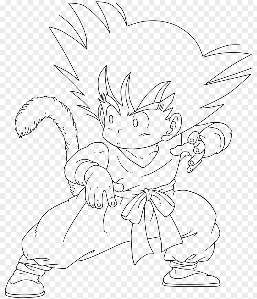 Drawing Akiba Goku Line Art Dragon Ball Trunks PNG