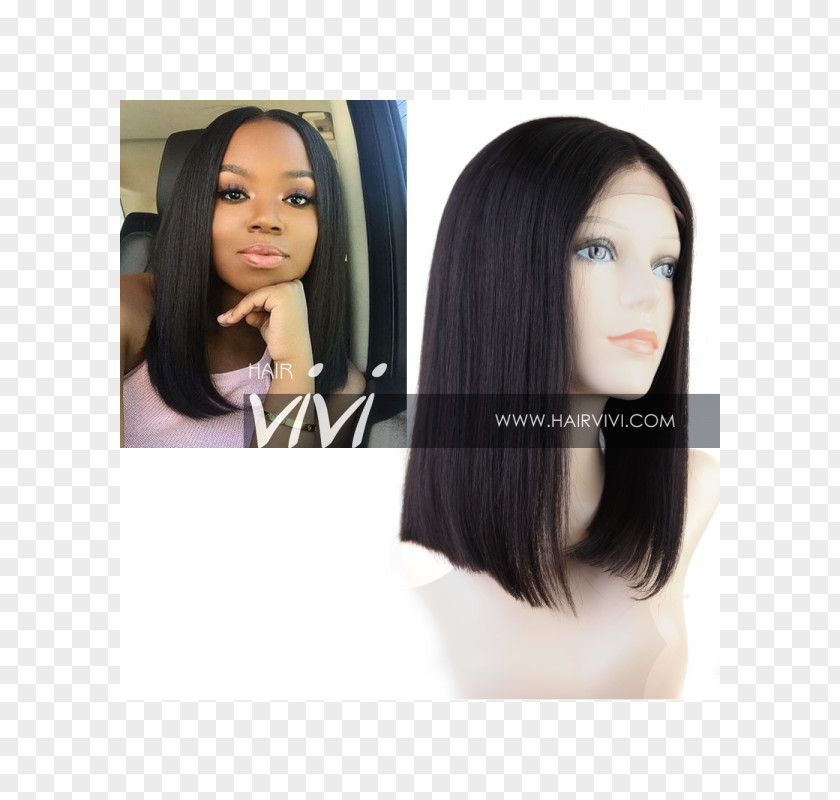 Hair Hairstyle Bob Cut Artificial Integrations Lace Wig PNG