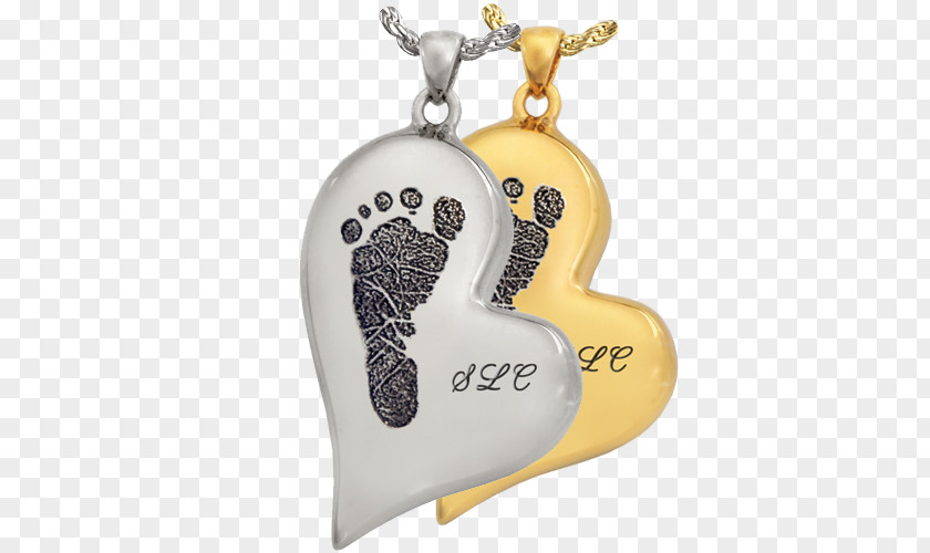 Initials Charms & Pendants Jewellery Locket Footprint Necklace PNG