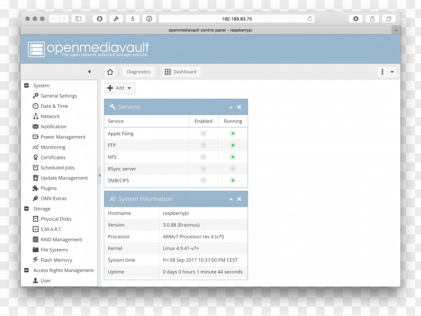 Linux Computer Program OpenMediaVault Network Storage Systems Plug-in Raspberry Pi PNG