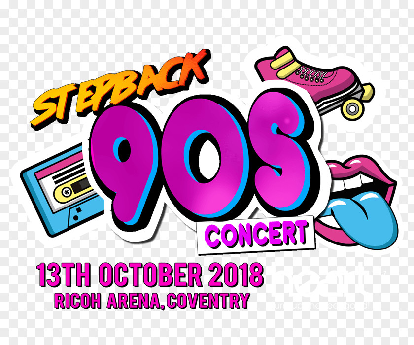 NINETIES Wembley Arena Logo Concert Ents24 1990s PNG