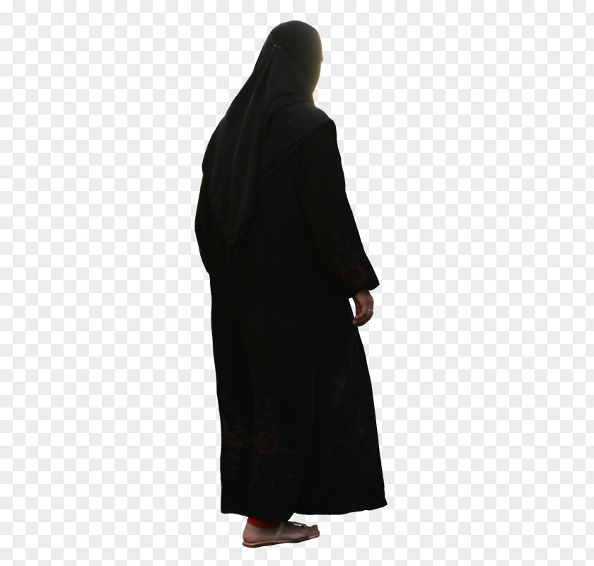 QI Overcoat Neck Black M PNG