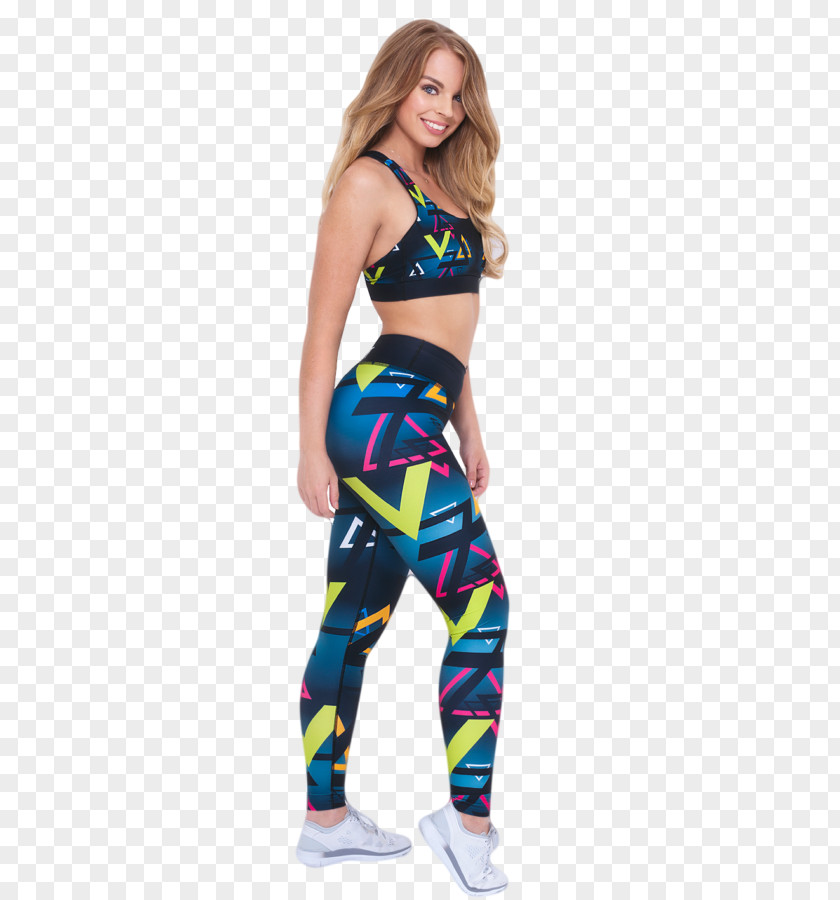 Shapping Leggings Sportswear Blue White PNG