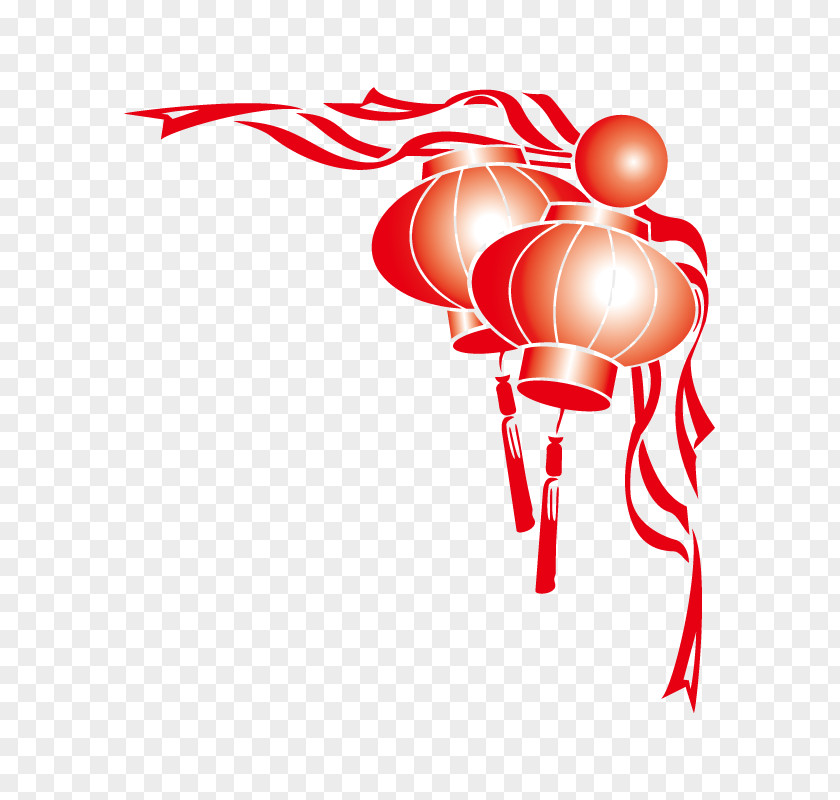 China Wind Festive Red Lanterns Chinese New Year Paper Lantern Clip Art PNG