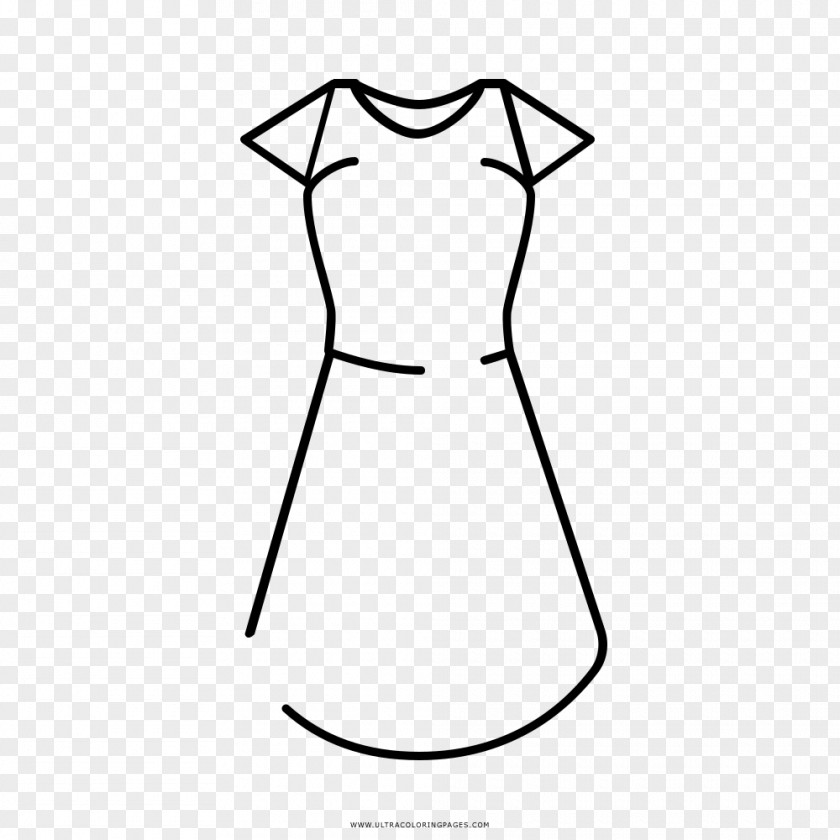 Dress Sleeve Drawing Line Art Coloring Book PNG
