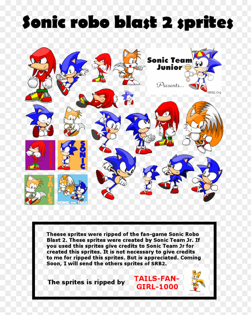 Sprite Sonic & Knuckles Robo Blast 2 Tails The Hedgehog 3 PNG