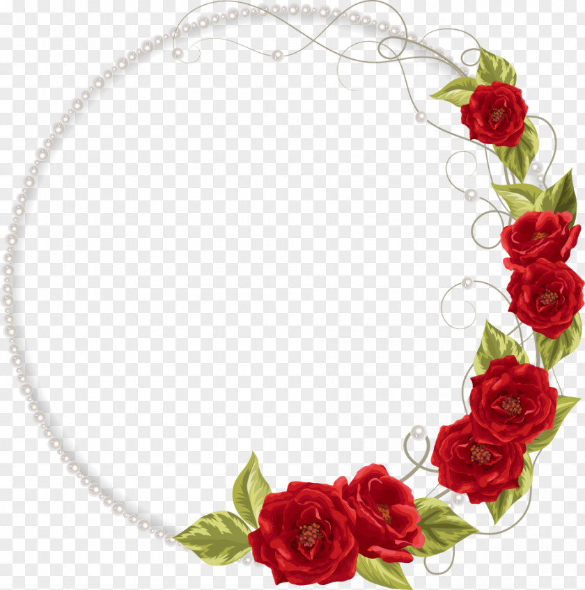 Vector Pearl Necklace Of Roses Wedding Invitation Stock Photography Rose Clip Art PNG