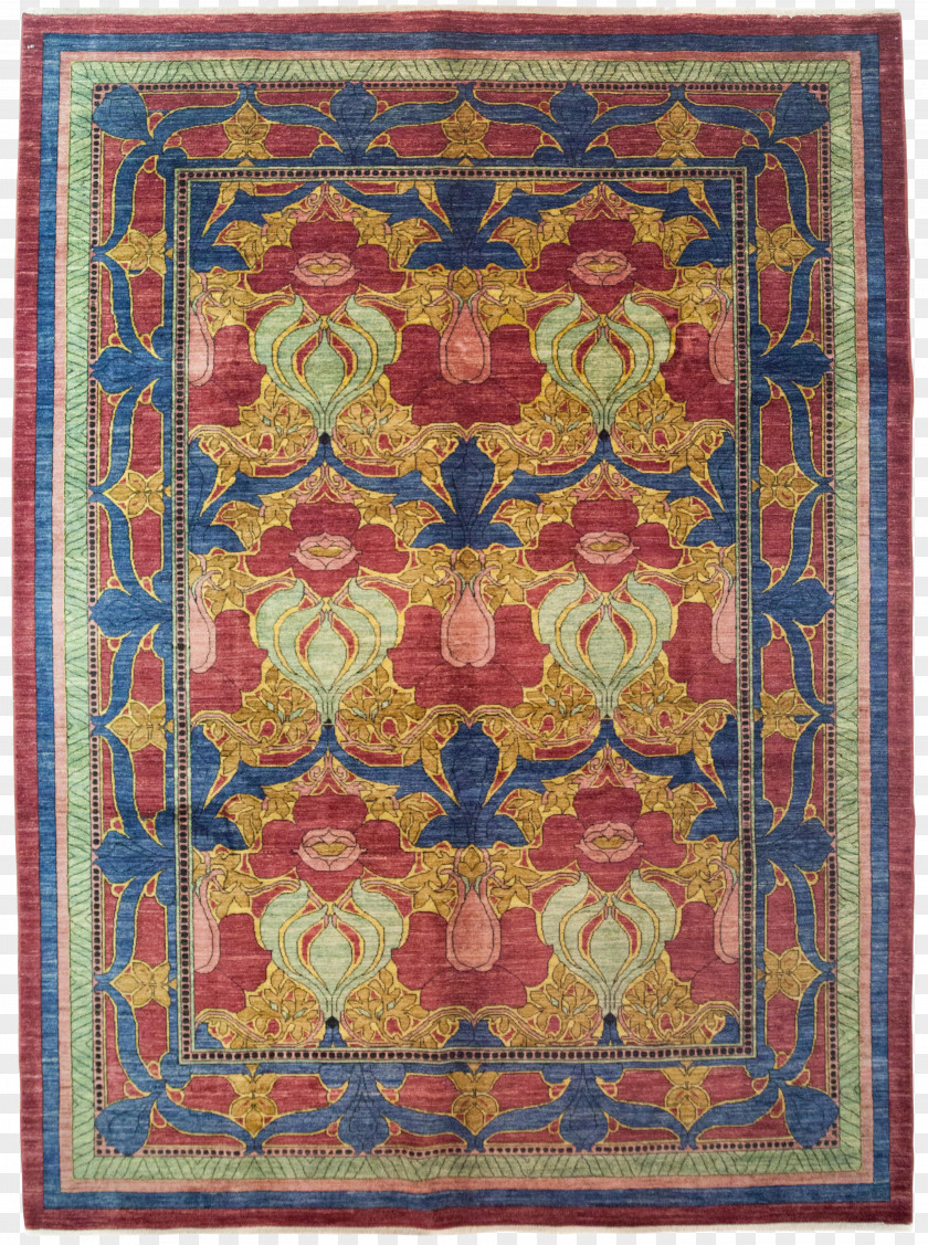 Carpet Symmetry Arts And Crafts Movement Blue PNG